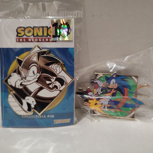 Sonic The Hedgehog Limited Edition & Blind Bag Enamel Pins Set Official Badges - Picture 1 of 4